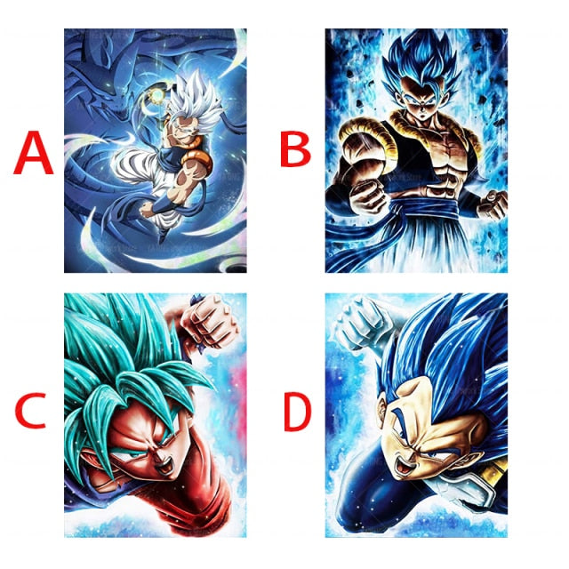 Dragon Ball Japanese Anime Canvas Painting Watercolor Character Poster Printing Modern Art Decoration Mural Home Bedroom Decorat