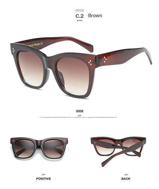 JackJad New Fashion Women 41090 Catherine Style Cat Eye Vintage Design Gradient Sunglasses - Buyhops