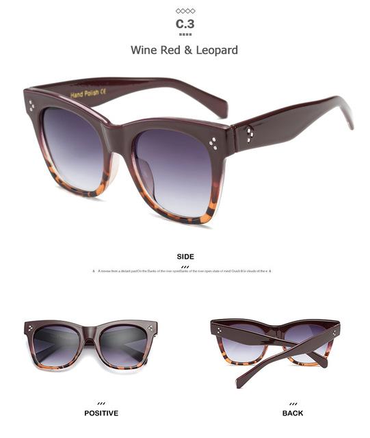 JackJad New Fashion Women 41090 Catherine Style Cat Eye Vintage Design Gradient Sunglasses - Buyhops