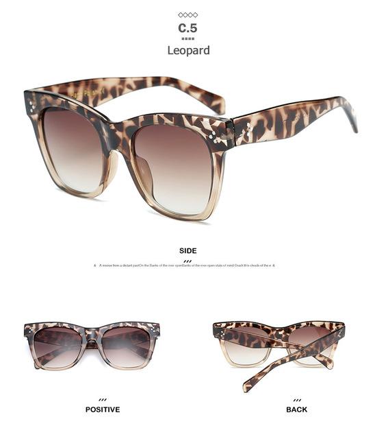 JackJad New Fashion Women 41090 Catherine Style Cat Eye Vintage Design Gradient Sunglasses - Buyhops