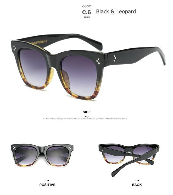 JackJad New Fashion Women 41090 Catherine Style Cat Eye Vintage Design Gradient Sunglasses - Buyhops