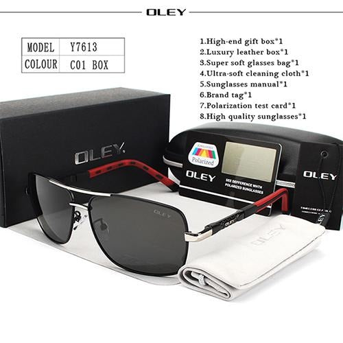 OLEY Brand Polarized Sunglasses men New Fashion Eyes Protection - Buyhops