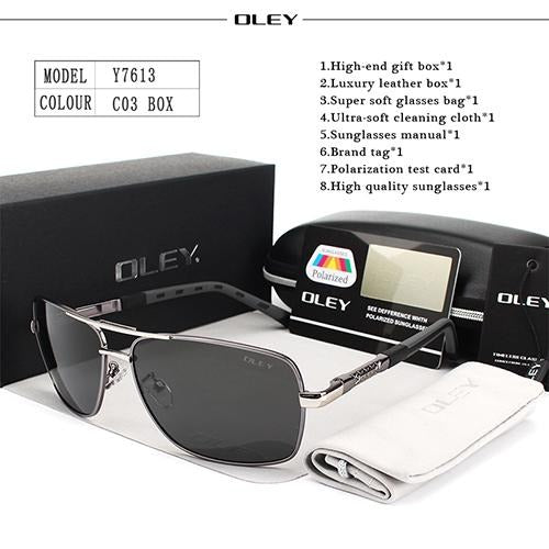 OLEY Brand Polarized Sunglasses men New Fashion Eyes Protection - Buyhops