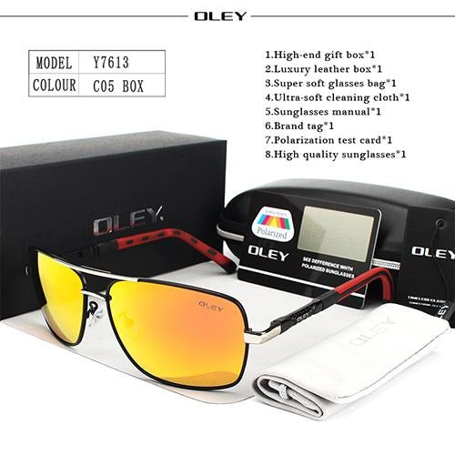 OLEY Brand Polarized Sunglasses men New Fashion Eyes Protection - Buyhops