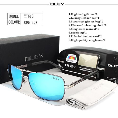 OLEY Brand Polarized Sunglasses men New Fashion Eyes Protection - Buyhops