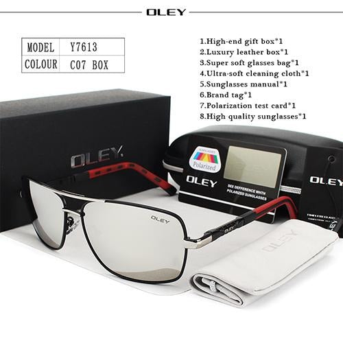 OLEY Brand Polarized Sunglasses men New Fashion Eyes Protection - Buyhops