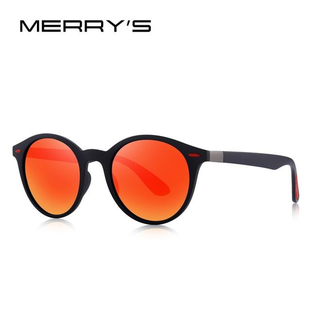 MERRYS Classic Retro Rivet Polarized Sunglasses TR90  Design Oval Frame UV400 Protection - Buyhops